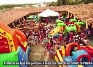 A Prefeitura de Água Fria promoveu a Festa das Crianças no Distrito de Pataiba e região