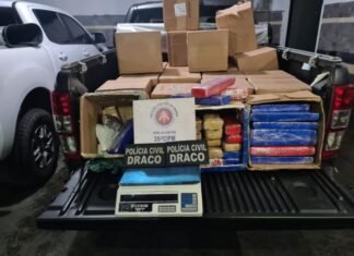 Meia tonelada de maconha é apreendida em São Cristóvão