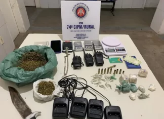 Rádios comunicadores e drogas são apreendidos em Juazeiro