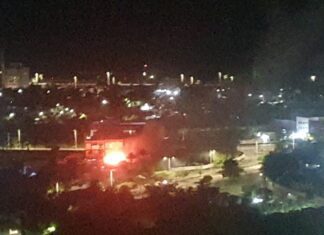 Incêndio atinge Colégio Pan Americano, no bairro de Patamares