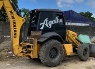 Retroescavadeira da Prefeitura de Vera Cruz que foi furtada em garagem é encontrada por policiais