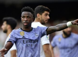 Movimento Negro protesta em SP contra racismo sofrido por Vini Jr