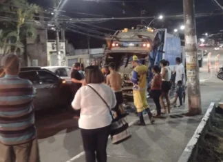 Gari é atropelado enquanto trabalhava em Salvador; homem sofreu fratura e passará por cirurgia