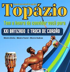 Celebração da Capoeira: Grupo Internacional Topázio realizará cerimônia de batizado e troca de cordão em Ipirá