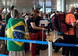 Chega a Brasília primeiro avião trazendo brasileiros de Israel