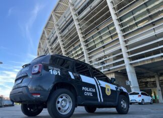 Polícia Civil faz ação pelo fim da violência contra as mulheres na Arena Fonte Nova