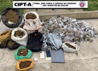 Polícia Militar apreende dois suspeitos e grande quantidade de drogas em Brotas