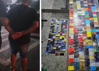 Polícia prende homem com 452 cartões no Sambódromo em SP
