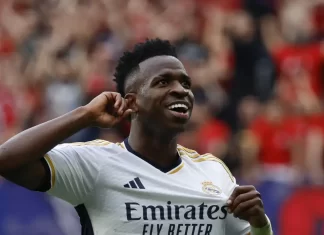 Estamos fazendo uma temporada brutal’, diz Vini Jr após vitória do Real Madrid
