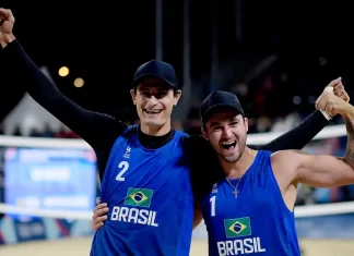 Vôlei de Praia: André e George se garantem nos Jogos de Paris