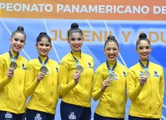 Brasil fecha Pan-Americano de Ginástica Rítmica com 12 medalhas