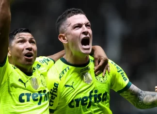 ogando em Belo Horizonte, Palmeiras derrota o Atlético-MG por 4 a 0