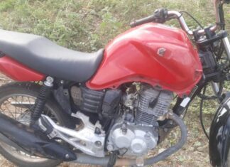 GCM de Itaberaba recupera moto roubada na BA-046 próximo ao lixão