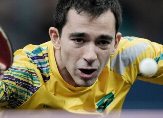 Hugo Calderano bate número 3 e vai à semi em etapa da Copa do Mundo Hugo Calderano bate número 3 e vai à semi em etapa da Copa do Mundo