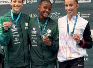 Ginástica brasileira faz dobradinhas em Copa do Mundo na Eslovênia Ginástica brasileira faz dobradinhas em Copa do Mundo na Eslovênia