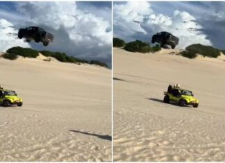 Vídeo: Carro ‘voa’ Sobre Buggy Em Duna De Canoa Quebrada