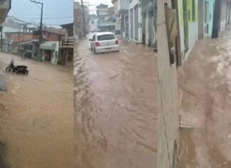 VÍDEO: Camamu Tem Ruas Alagadas Por Fortes Chuvas Nesta Quarta-feira (7)