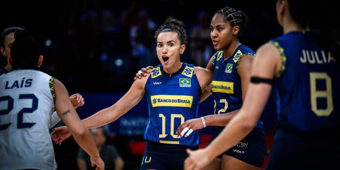 Ana Cristina lidera vitória brasileira pela Liga das Nações de vôlei