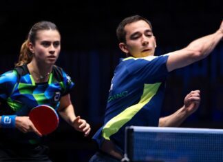 Hugo Calderano e Bruna Takahashi vão à final de torneio na Eslovênia Hugo Calderano e Bruna Takahashi vão à final de torneio na Eslovênia