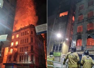 Incêndio De Grandes Proporções Atinge Quatro Prédios No Bairro Do Comércio