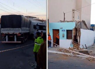 VÍDEO: Carreta Desgovernada Atinge Casas Em Vitória Da Conquista