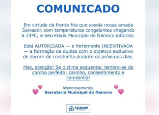 Prefeitura De Salvador Incentiva ‘dormir De Conchinha’ Durante Frente Fria; Entenda