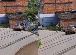 Viatura Da PM “prensa” Homem Em Barranco Durante Ação Policial; Veja Onde