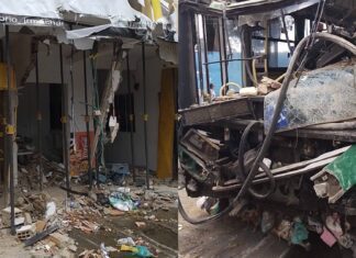 Ônibus Que Invadiu Imóvel Na Boca Da Mata é Retirado