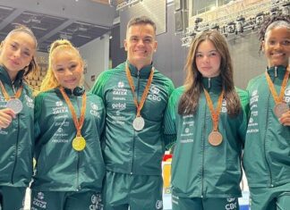 Ginastas brasileiros encerram competição na Hungria com cinco pódios Ginastas brasileiros encerram competição na Hungria com cinco pódios