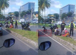 Acidente Entre Motos Complica Trânsito Na AV Paralela Nesta Terça (23)