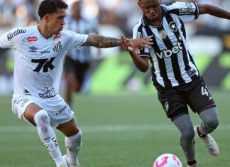 Botafogo fica duas vezes à frente, mas cede empate ao Santos no Rio Botafogo fica duas vezes à frente, mas cede empate ao Santos no Rio