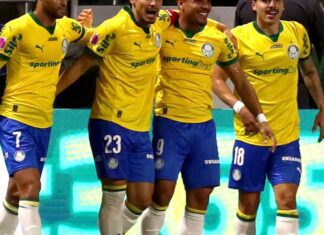 Brasileiro: Palmeiras goleia Bragantino e permanece com folga na ponta Brasileiro: Palmeiras goleia Bragantino e permanece com folga na ponta
