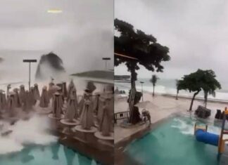 Ondas Invadem área De Lazer Do Yacht Clube Da Bahia Após Fortes Chuvas Em Salvador