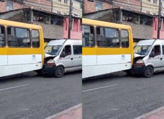 Acidente Entre Van E ônibus Deixa Trânsito Lento Na Av. Suburbana