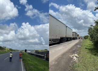 Trânsito é Liberado Nos Dois Sentidos Da BR-324 Após Mais De Dez Horas De Interdição