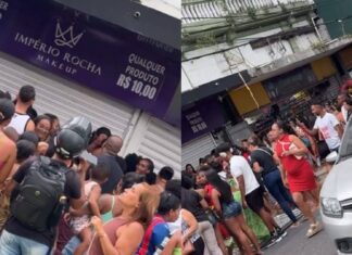 Inauguração De Loja Causa Tumulto Na Avenida Sete De Setembro