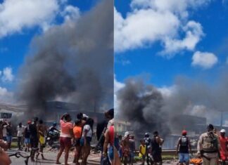 Protesto Bloqueia Os Dois Sentidos Da Estrada Do Coco Nesta Segunda-feira (17)