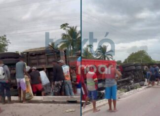 Acidente Na BR-116: Carreta Tomba E Carga é Saqueada Nas Proximidades De Santo Estêvão