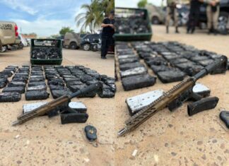 Ação Após Incêndio Termina Com Apreensão De Fuzil E Mais De 100 Kg De Cocaína Pela PM