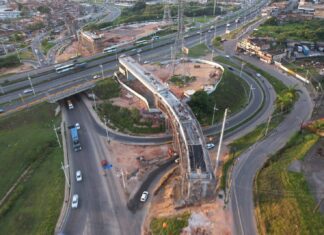 Obras Do VLT Alteram Trânsito Temporariamente Próximo à Estação Pirajá