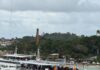 Ferry-Boat Opera Com Quatro Navios E Fluxo Tranquilo Em Salvador E Na Ilha