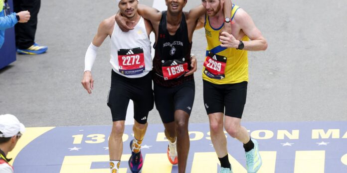 Brasileiro vira manchete por ato de empatia na Maratona de Boston