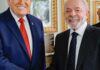 Lula deixa a Casa Branca após reunião com Trump Lula deixa a Casa Branca após reunião com Trump