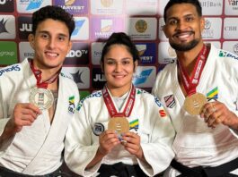 Brasil conquista sete medalhas no Grand Slam de Astana no Cazaquistão Brasil conquista sete medalhas no Grand Slam de Astana no Cazaquistão