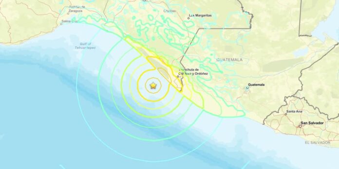 Terremoto de magnitude 7,4 atinge Puerto Madero, não o México
