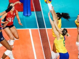 Brasil é superado pelos Estados Unidos por 3 a 0 no vôlei feminino Brasil é superado pelos Estados Unidos por 3 a 0 no vôlei feminino