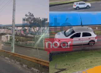 Motorista Sobe Com Carro Em Passarela Na Avenida Paralela E Desce De Ré
