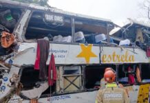 Ônibus tomba em Petrópolis e deixa 8 mortos e 20 feridos