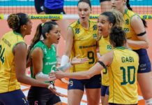 Brasil vence 4º jogo e encara Argentina por vaga olímpica no domingo Brasil vence 4º jogo e encara Argentina por vaga olímpica no domingo