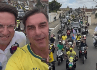 VÍDEO: Flávio Bolsonaro Faz Primeiro Ato De Campanha Na Bahia E Participa De Moto-carreata Em Conquista
